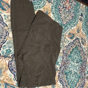 Gray full length leggings